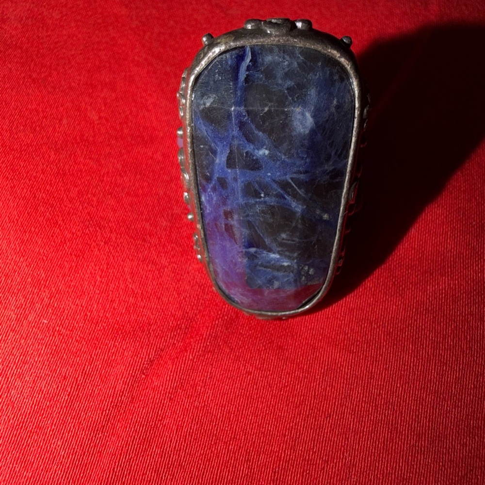 Blue Stone Silver Ring